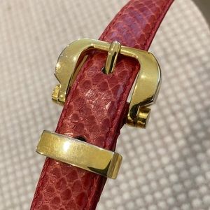 Vintage jana snake skin belt